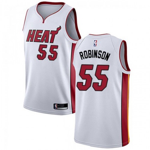 Miami Heat #55 Duncan Robinson White Womens Swingman Association Edition Jersey Womens