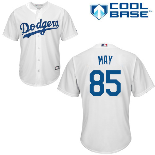 Los Angeles Dodgers #85 Dustin May White New Cool Base Stitched Jersey Men's
