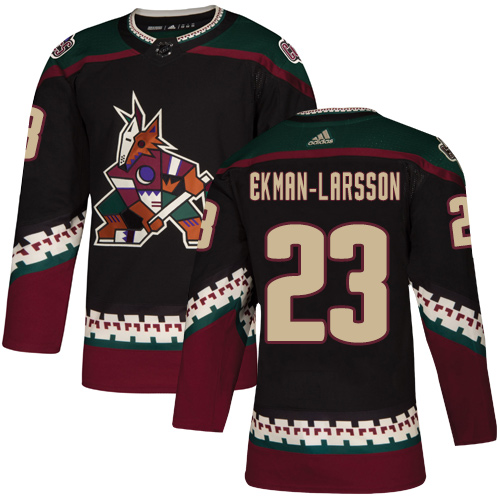 Adidas Arizona Coyotes #23 Oliver Ekman-Larsson Black Alternate Authentic Stitched Youth Jersey Youth