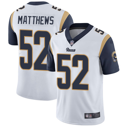 Los Angeles Rams #52 Clay Matthews White Men's Stitched Vapor Untouchable Limited Jersey Men's