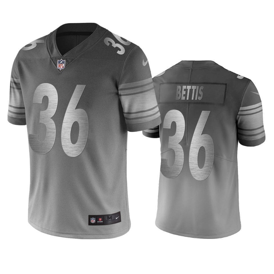Pittsburgh Steelers #36 Jerome Bettis Silver Gray Vapor Limited City Edition Jersey