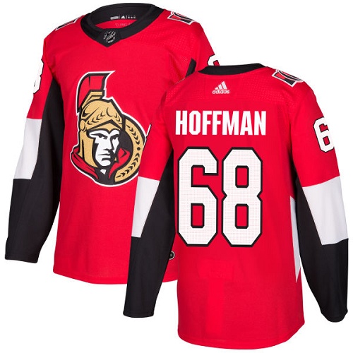 Adidas Ottawa Senators #68 Mike Hoffman Red Home Authentic Stitched Youth Jersey Youth