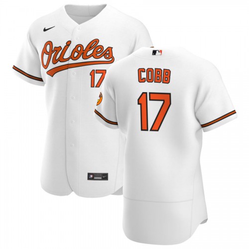 Baltimore Baltimore Orioles #17 Alex Cobb Men's White Home 2020 Authentic Player Jersey Men's