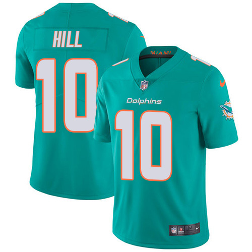 Dolphins #10 Tyreek Hill Aqua Green Team Color Youth Stitched Vapor Untouchable Limited Jersey