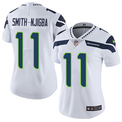 Seahawks #11 Jaxon Smith-Njigba White Women's Stitched Vapor Untouchable Limited Jersey