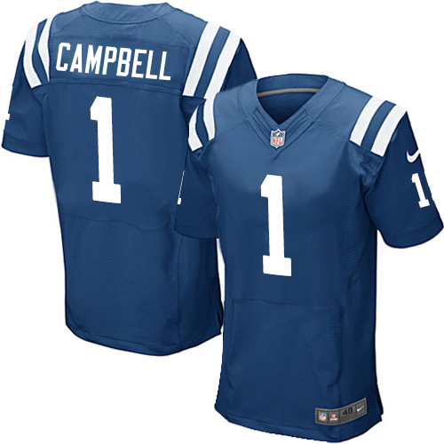 Colts #1 Parris Campbell Royal Blue Team Color Men's Stitched Vapor Untouchable Elite Jersey