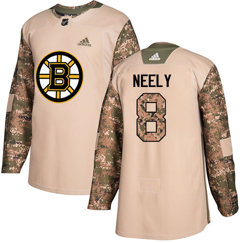 Adidas Boston Bruins #8 Cam Neely Camo Authentic 2017 Veterans Day Stitched Jersey Men's