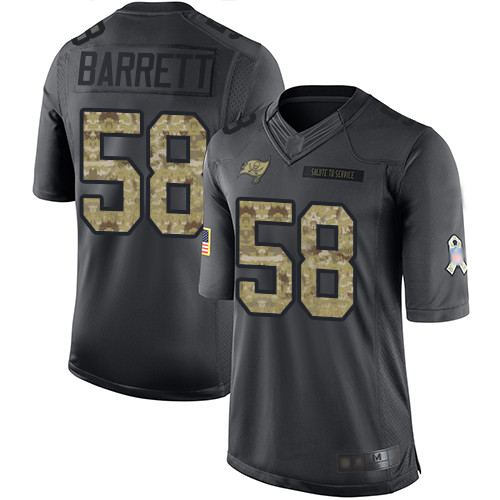 Tampa Bay Buccaneers #58 Shaquil Barrett Black Youth Stitched Limited 2016 Salute to Service Jersey Youth