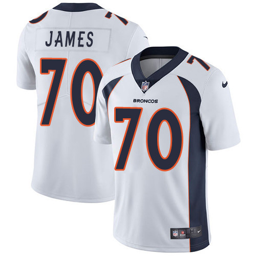 Denver Broncos #70 Ja'Wuan James White Men's Stitched Vapor Untouchable Limited Jersey Men's
