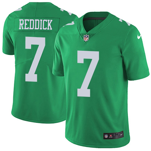 Eagles #7 Haason Reddick Green Men's Stitched Limited Rush Jersey