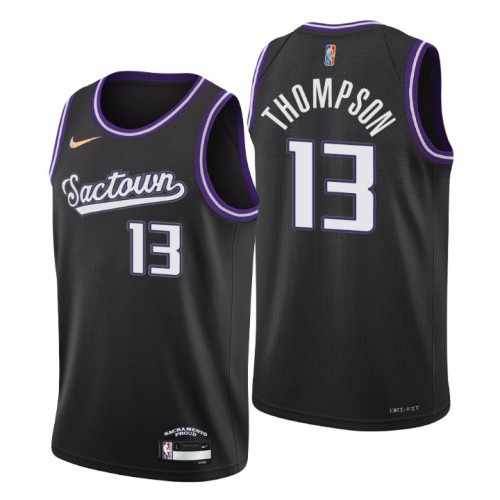 Sacramento Sacramento Kings #13 Tristan Thompson Mens Black 2021/22 Swingman Jersey - City Edition Mens
