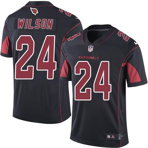 Arizona Cardinals #24 Adrian Wilson Black Men's Stitched Limited Rush Jersey Men's