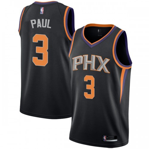 Phoenix Suns #3 Chris Paul Black Swingman Statement Edition Jersey Mens