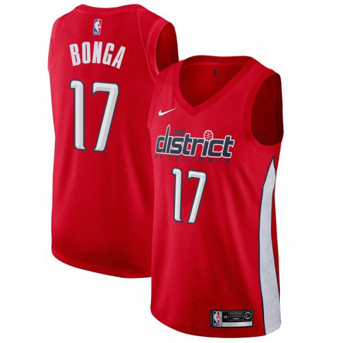 Washington Wizards #17 Isaac Bonga Red Womens Swingman Earned Edition Jersey Womens