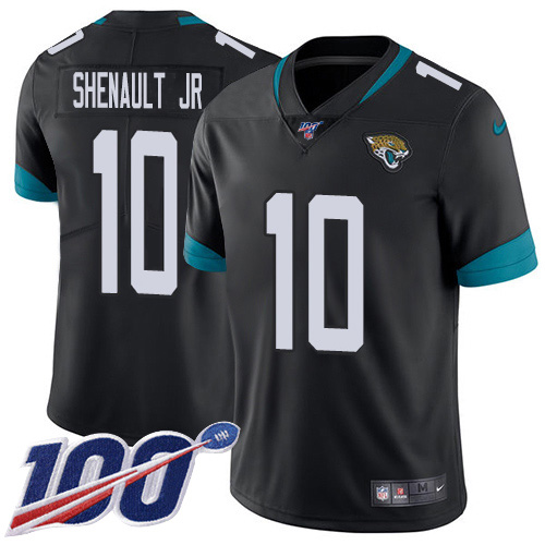 Jacksonville Jaguars #10 Laviska Shenault Jr. Black Team Color Men's Stitched 100th Season Vapor Untouchable Limited Jersey Men's