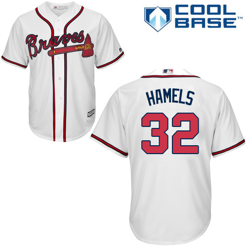 Atlanta Braves #32 Cole Hamels White New Cool Base Stitched Youth Youth Jersey Youth