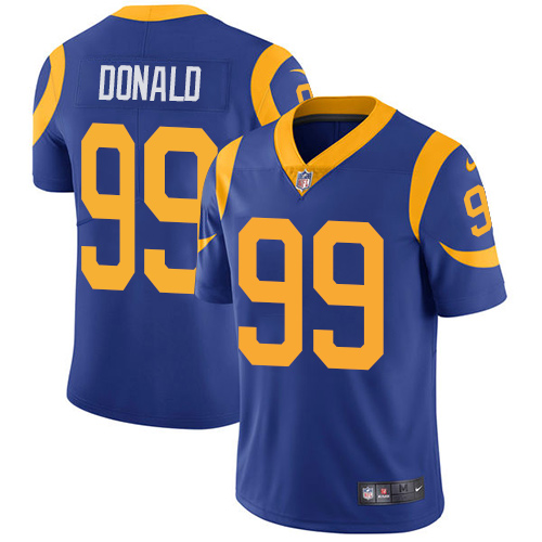 Rams #99 Aaron Donald Royal Blue Alternate Youth Stitched Vapor Untouchable Limited Jersey
