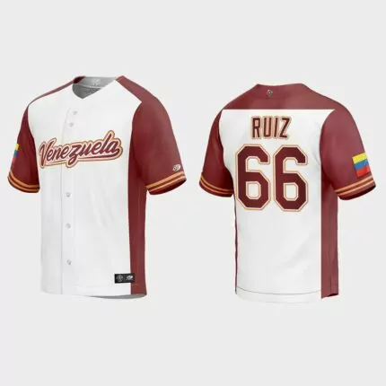 Jose Ruiz Venezuela Baseball 2023 World Baseball Classic Replica Jersey – White