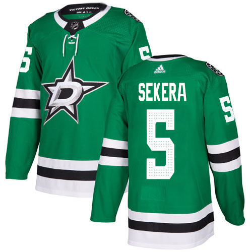 Adidas Dallas Stars #5 Andrej Sekera Green Home Authentic Youth Stitched Jersey Youth
