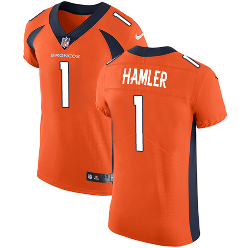 Broncos #1 KJ Hamler Orange Team Color Men's Stitched Vapor Untouchable Elite Jersey