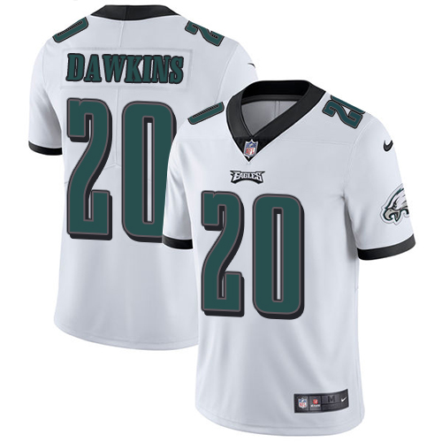 Eagles #20 Brian Dawkins White Youth Stitched Vapor Untouchable Limited Jersey
