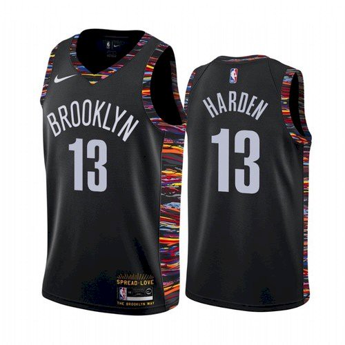 Brooklyn Nets #13 James Harden Black Womens Swingman City Edition 2018/19 Jersey Womens