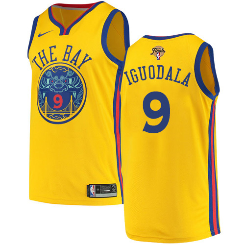 Golden State Warriors #9 Andre Iguodala Gold Youth 2022 Finals Swingman City Edition Jersey Youth