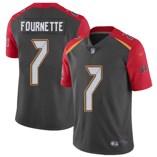 Buccaneers #7 Leonard Fournette Gray Men's Stitched Limited Inverted Legend Jersey