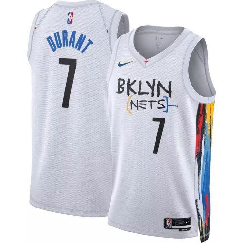 Brooklyn Brooklyn Nets #7 Kevin Durant Unisex White 2022-23 Swingman Jersey - City Edition Mens