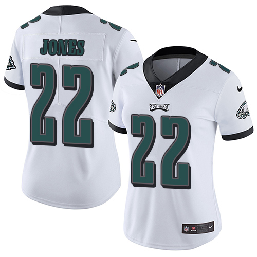 Philadelphia Eagles #22 Sidney Jones White Women's Stitched Vapor Untouchable Limited Jersey Womens