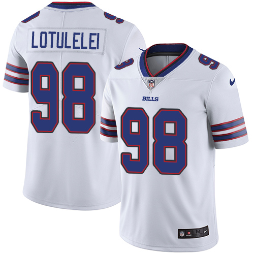 Buffalo Bills #98 Star Lotulelei White Men's Stitched Vapor Untouchable Limited Jersey Men's