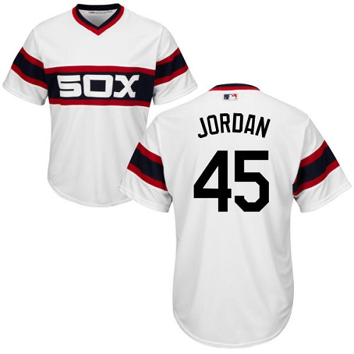 Chicago White Sox #45 Michael Jordan White Alternate Home Cool Base Stitched Youth Jersey Youth