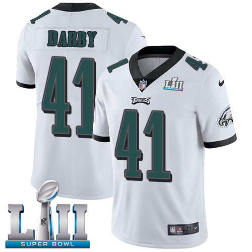 Philadelphia Eagles #41 Ronald Darby White Super Bowl LII Youth Stitched Vapor Untouchable Limited Jersey Youth