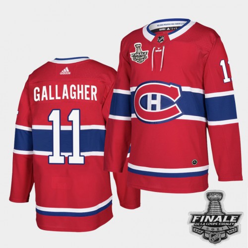 Adidas Montreal Canadiens #11 Brendan Gallagher Red Home Authentic Youth 2021 Stanley Cup Final Patch Jersey Youth