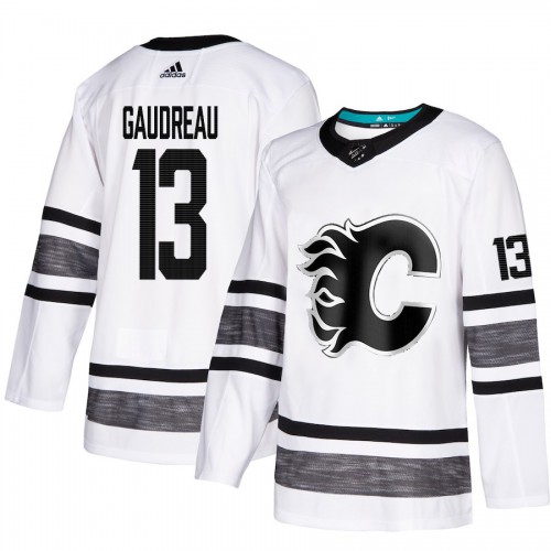 Adidas Calgary Flames #13 Johnny Gaudreau White Authentic 2019 All-Star Stitched Youth Jersey Youth
