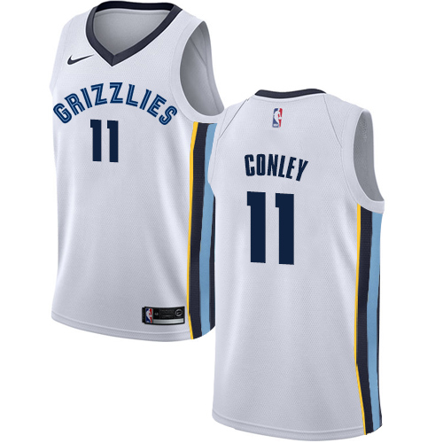 Memphis Grizzlies #11 Mike Conley White Youth Swingman Association Edition Jersey Youth