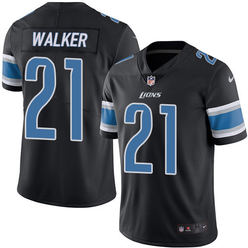 Detroit Lions #21 Tracy Walker Black Youth Stitched Limited Rush Jersey Youth