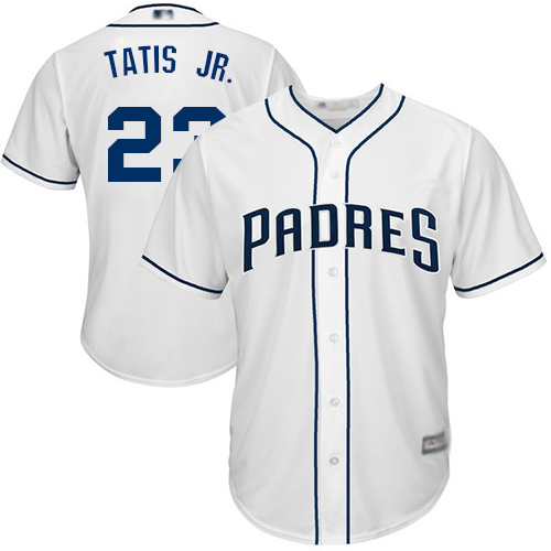 San Diego Padres #23 Fernando Tatis Jr. White New Cool Base Stitched Jersey Men's