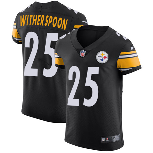 Steelers #25 Ahkello Witherspoon Black Team Color Men's Stitched Vapor Untouchable Elite Jersey