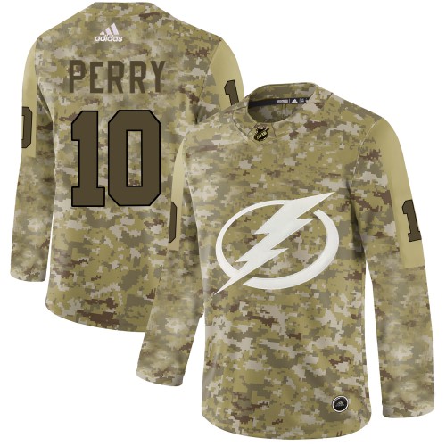 Adidas Tampa Bay Lightning #10 Corey Perry Camo Authentic Stitched Jersey Men's