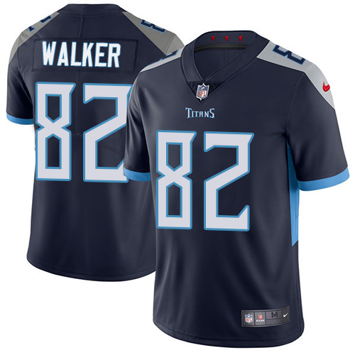 Tennessee Titans #82 Delanie Walker Navy Blue Team Color Men's Stitched Vapor Untouchable Limited Jersey Men's