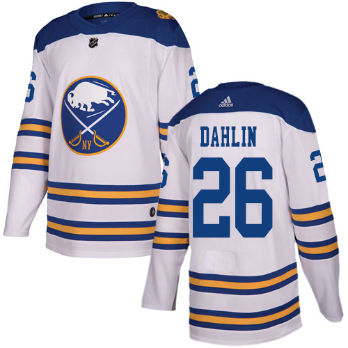 Adidas Buffalo Sabres #26 Rasmus Dahlin White Authentic 2018 Winter Classic Youth Stitched Jersey Youth