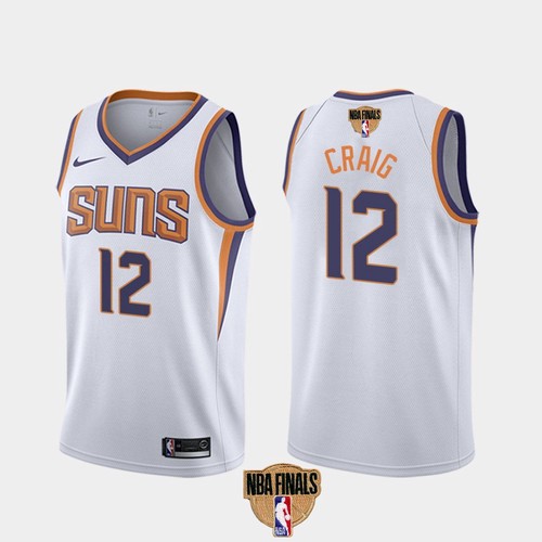 Phoenix Suns #12 Torrey Craig Youth 2021 Finals Bound Swingman Association Edition Jersey White Youth