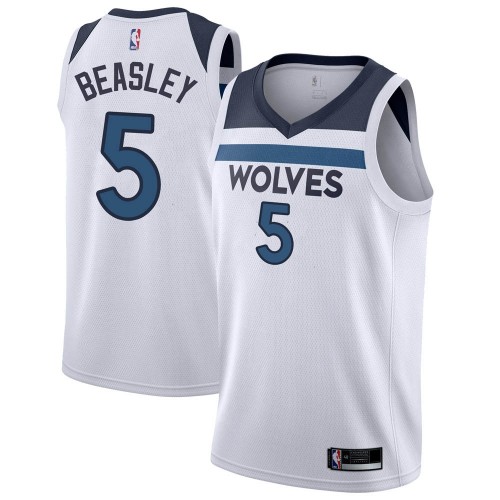 Minnesota Timberwolves #5 Malik Beasley White Womens Swingman Association Edition Jersey Womens