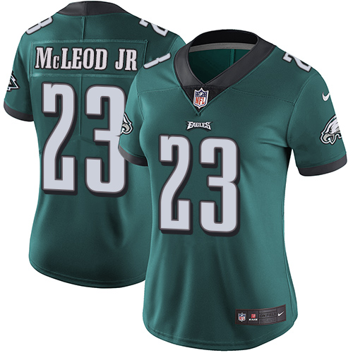 Philadelphia Eagles #23 Rodney McLeod Jr Midnight Green Team Color Women's Stitched Vapor Untouchable Limited Jersey Womens