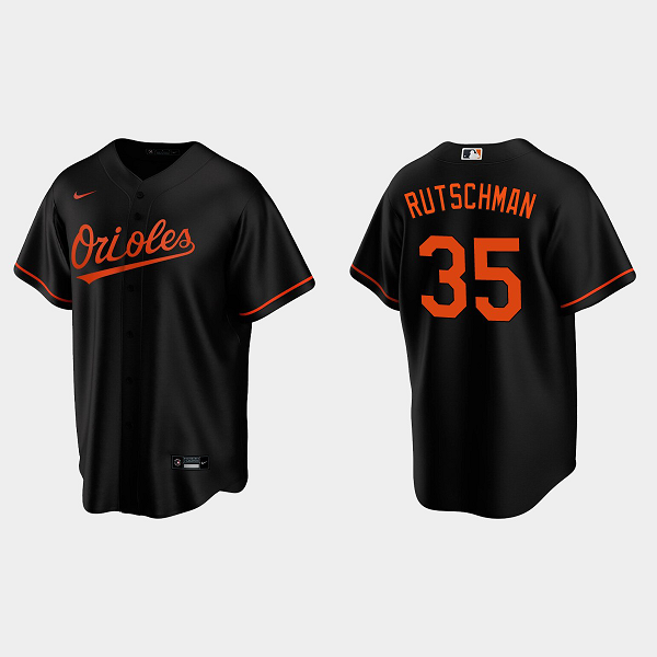 Men's Youth Women's Baltimore Orioles #35 Adley Rutschman Cool Base Alternate Jersey - Black