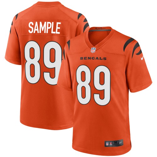 Cincinnati Cincinnati Bengals #89 Drew Sample Orange Alternate Game Jersey Men's