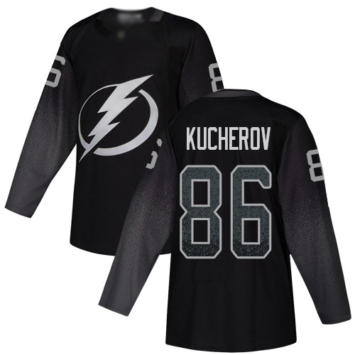 Adidas Tampa Bay Lightning #86 Nikita Kucherov Black Alternate Authentic Stitched Youth Jersey Youth