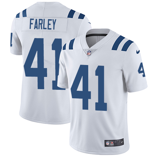 Indianapolis Colts #41 Matthias Farley White Youth Stitched Vapor Untouchable Limited Jersey Youth