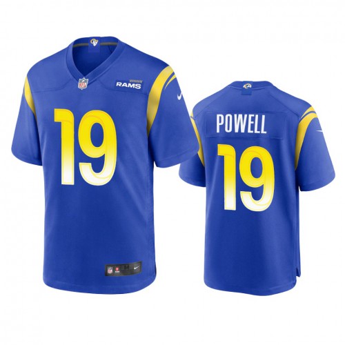 Los Angeles Los Angeles Rams #19 Brandon Powell Men's Game Jersey - Royal Men's